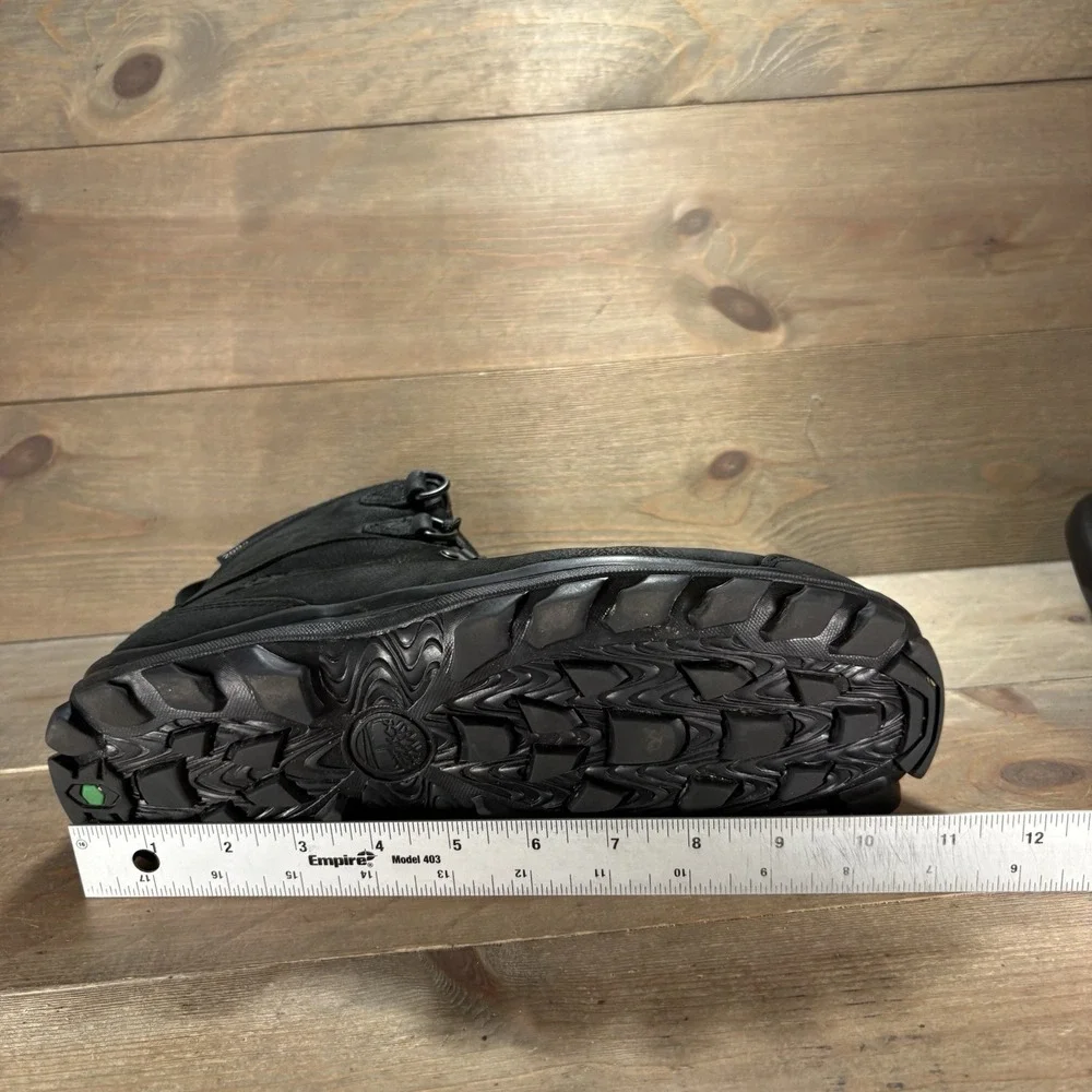 timberland chillberg mens size 9.5 shoes black leather waterproof snow boots